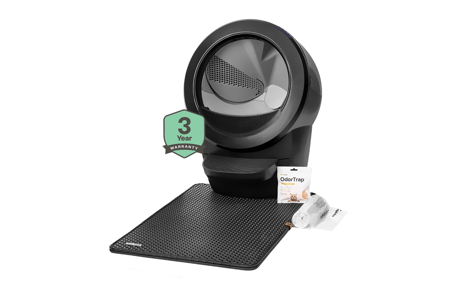 Litter-Robot 4 Basics Bundle in black