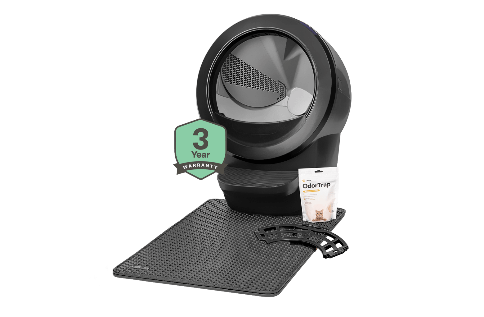 Litter-Robot 4 Trap Bundle in black