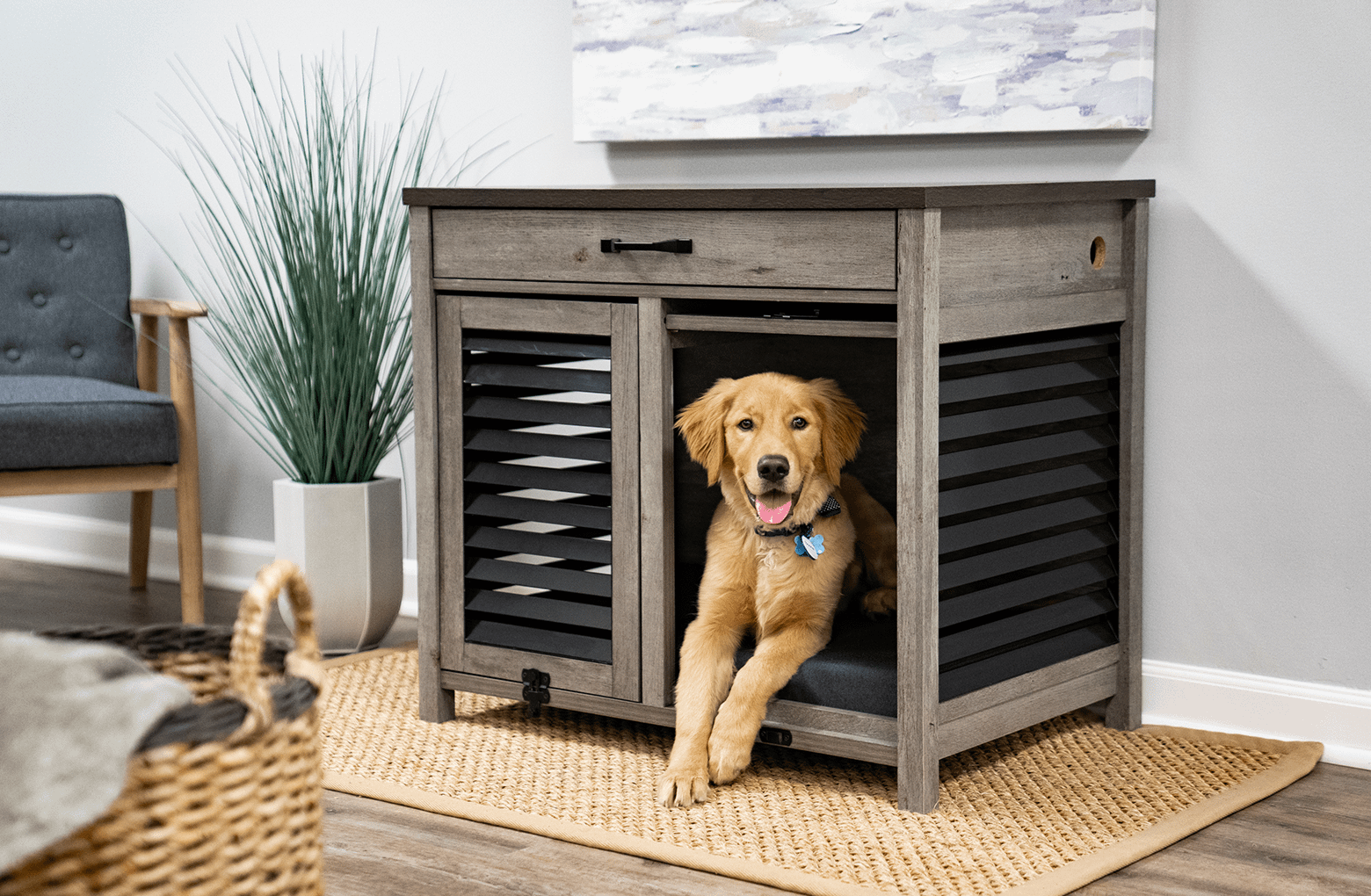 Dog cage for golden retriever clearance