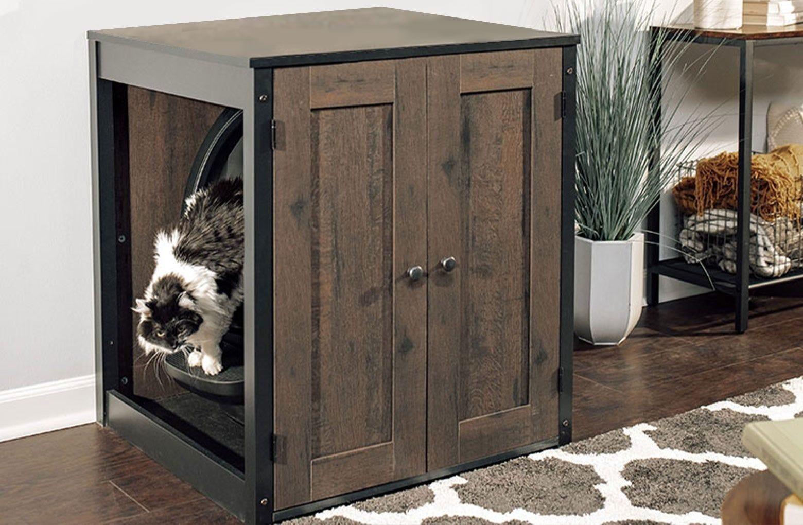 Litter Box Storage Cabinet Litterbox