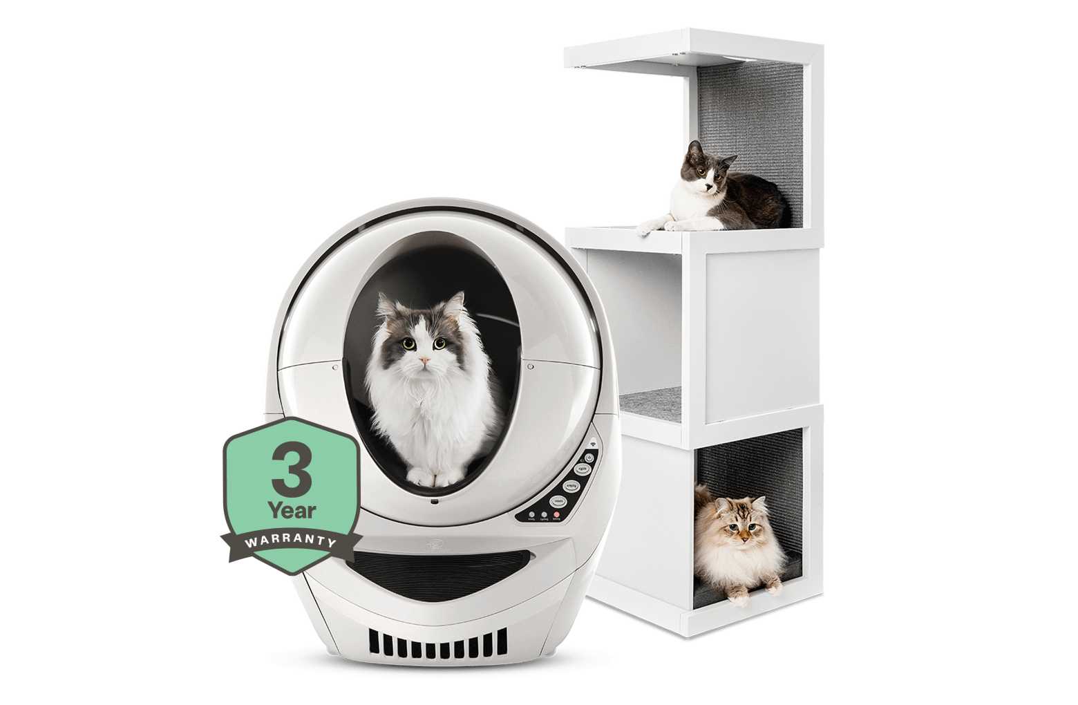 Litter-Robot 3 Connect & Cat Tower