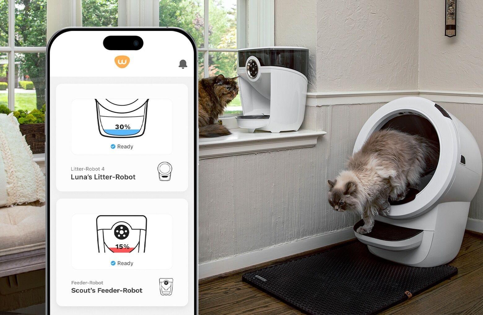 Litter Robot 4 Feeder Robot Connected Home Bundle
