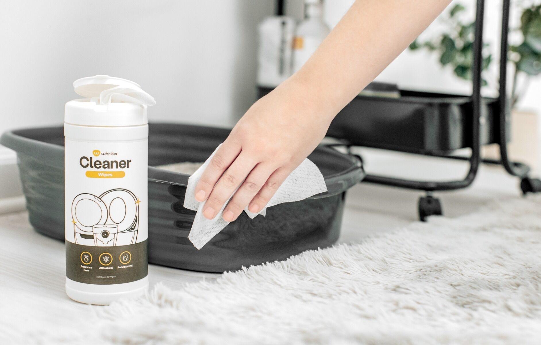 Cleaner Wipes by Whisker Pet Safe Litter Box Wipes