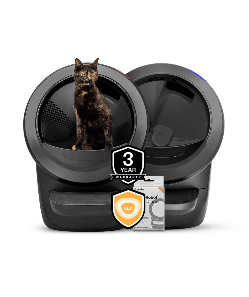 Double Litter-Robot 4 self cleaning litter box Black bundle