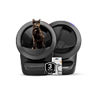 Double Litter-Robot 4 self cleaning litter box Black bundle