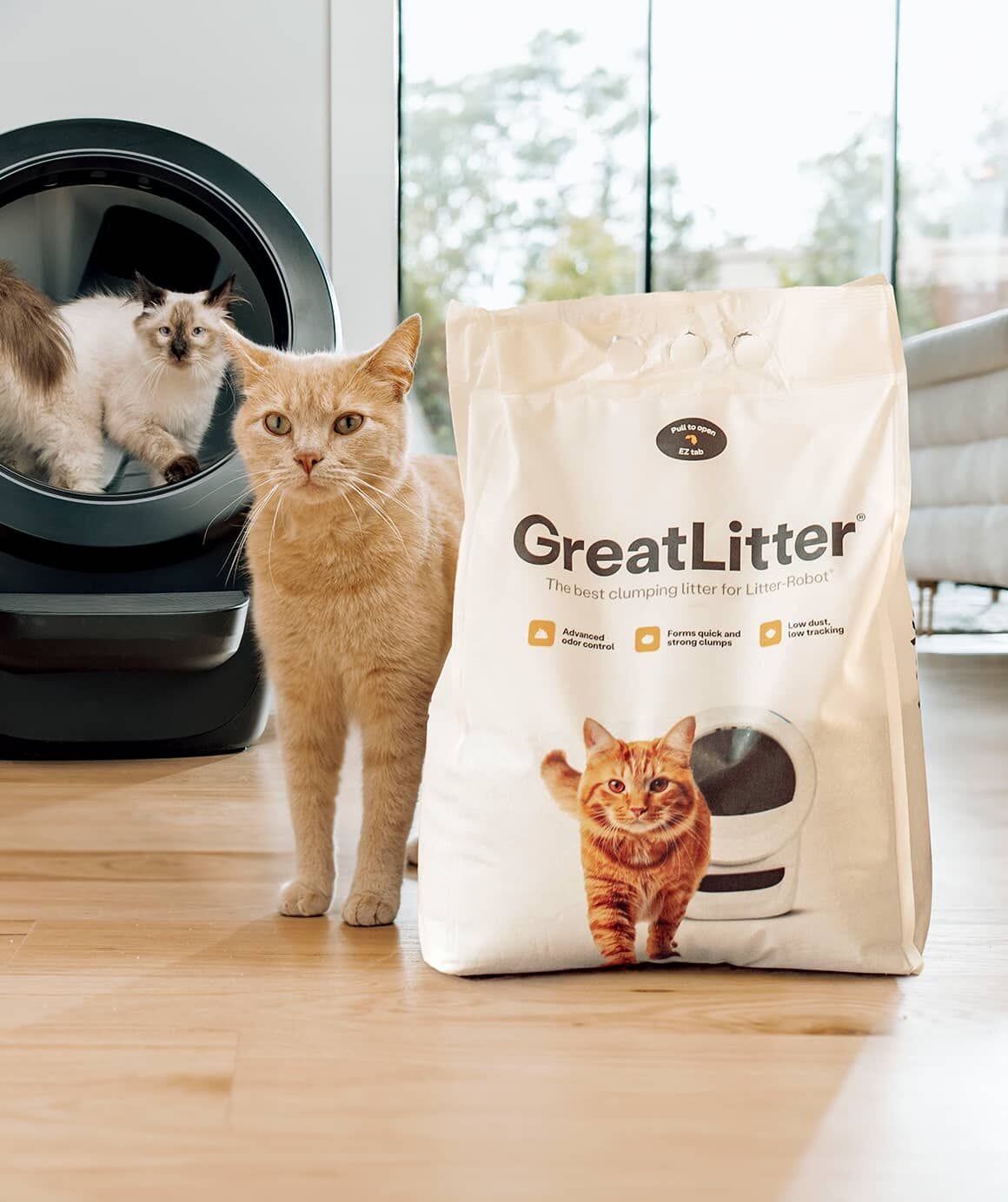 GreatLitter Low Dust, Low Tracking Clumping Litter