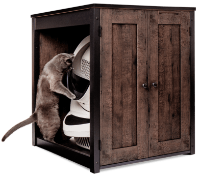 Coffee Oak Storage Cabinet