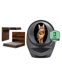 Litter-Robot 3 Connect and cat shelf