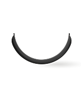 Litter-Robot 5 bezel guard in black back view thumbnail