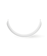 Litter-Robot 5 bezel guard in white back view thumbnail