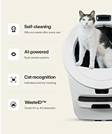 Whisker.com Litter-Robot 5 Pro benefits and tuxedo cat thumbnail