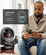Whisker.com cat in Litter-Robot 4 man on Whisker app thumbnail