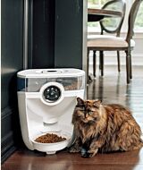 Glass Bowl on white Feeder-Robot automatic pet feeder thumbnail