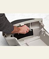 Carbon filter being installed into a Litter Robot Drawer thumbnail