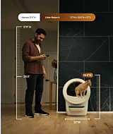 human height comparison with Litter-Robot 4 height thumbnail