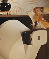 WCOM pouring litter into Litter-Robot 5 LitterHopper thumbnail