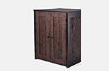 Coffee Oak Storage Cabinet Thumbnail
