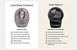 Francais - differences between Litter-Robot 3 Connect and Litter-Robot 4 showing Litter-Robot 4 is the highest-rated self-cleaning litter box and features many improvements like enhanced odor control, waste drawer capacity and more. Thumbnail