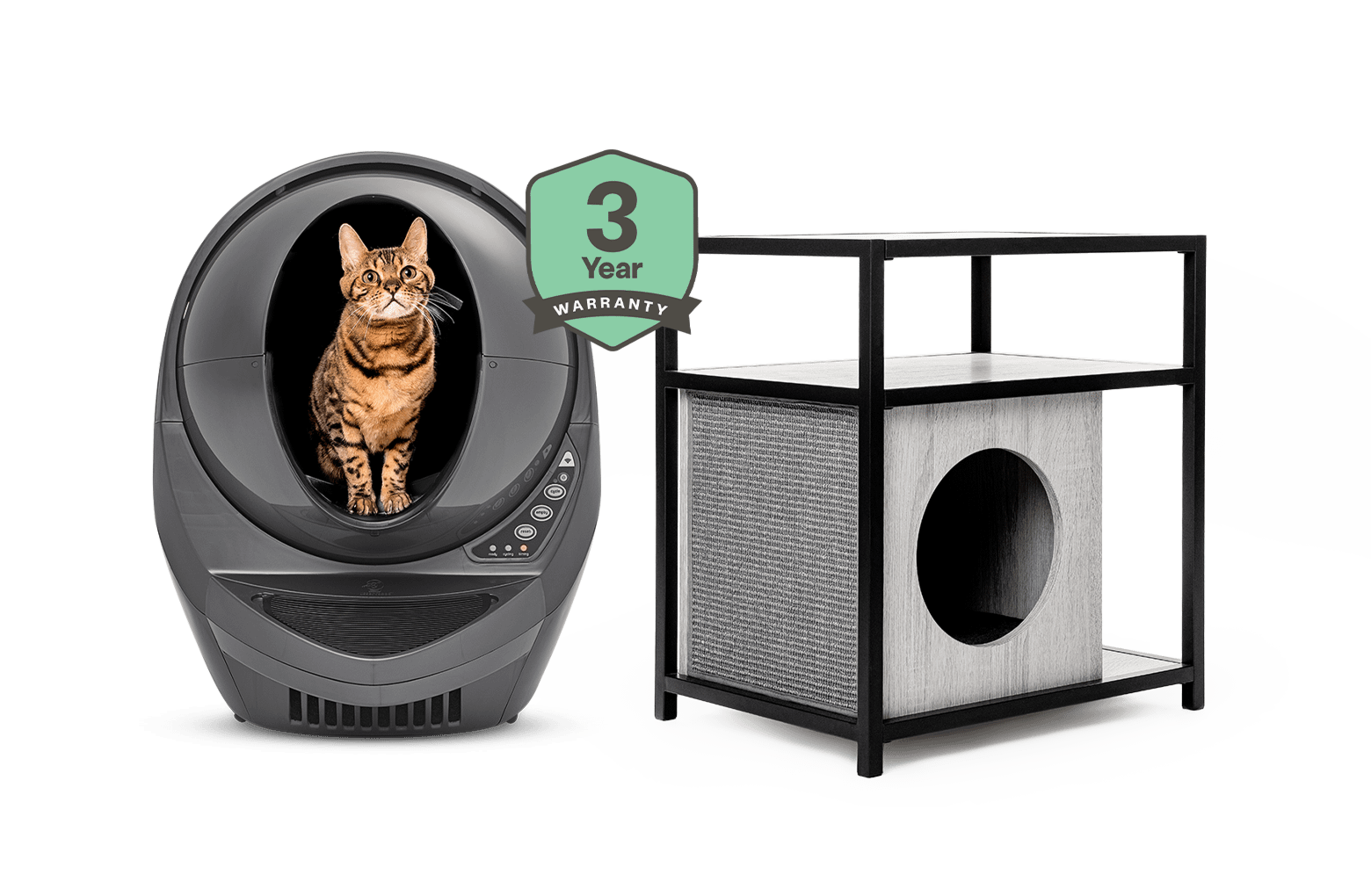 Litter-Robot 3 Connect Cat Side Table Bundle