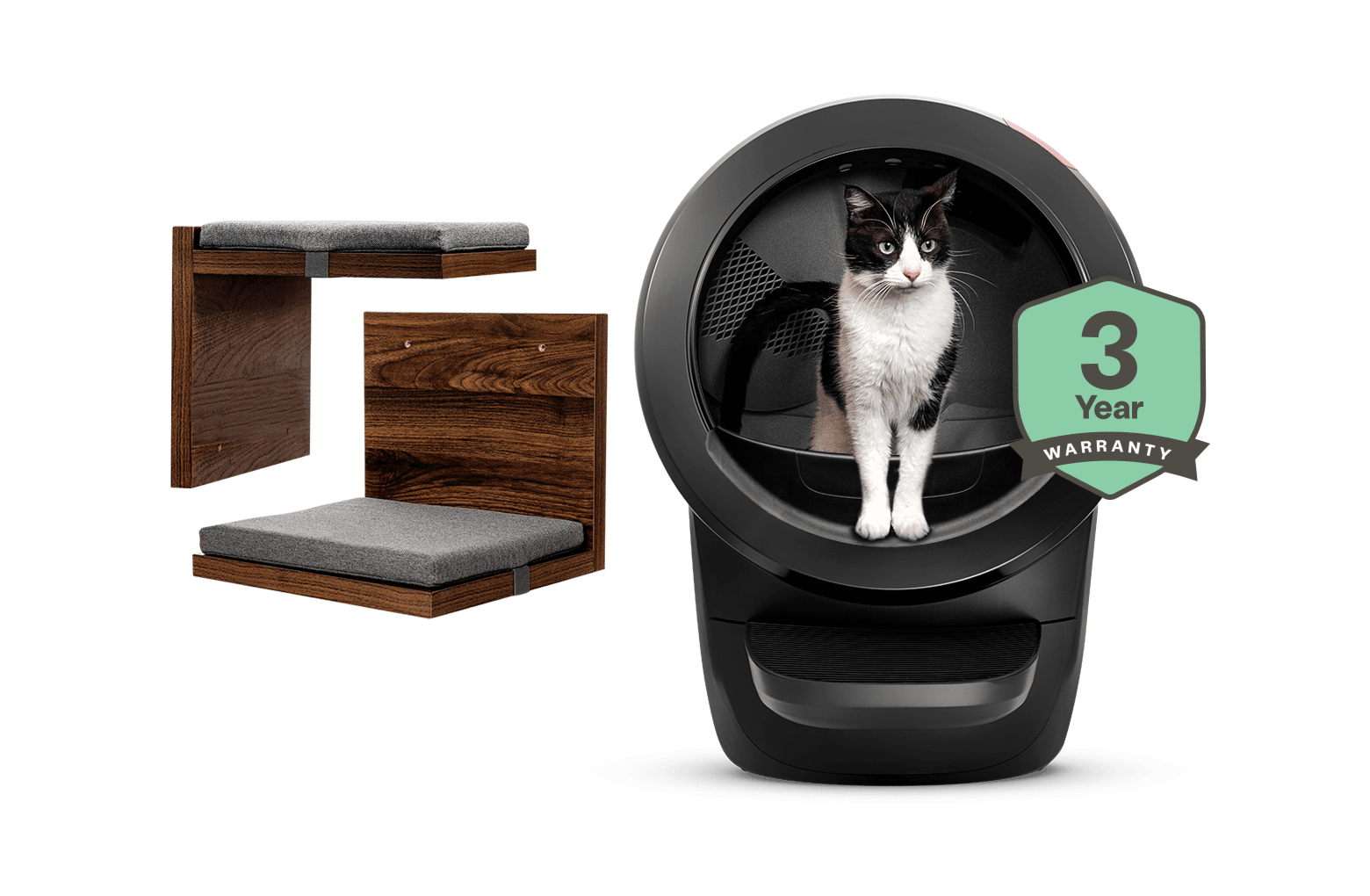 Litter-Robot 4 with cat shelf