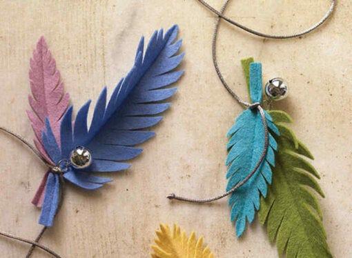 feather DIY cat toys