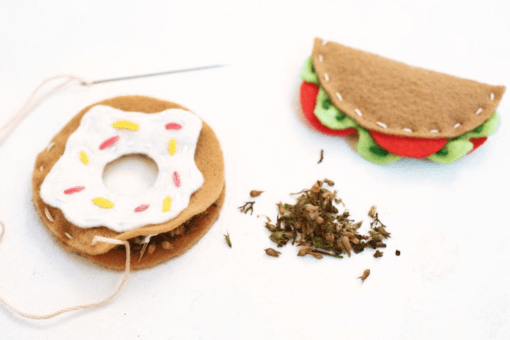 junk food DIY cat toys