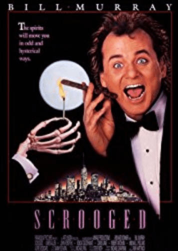 scrooged holiday movie poster