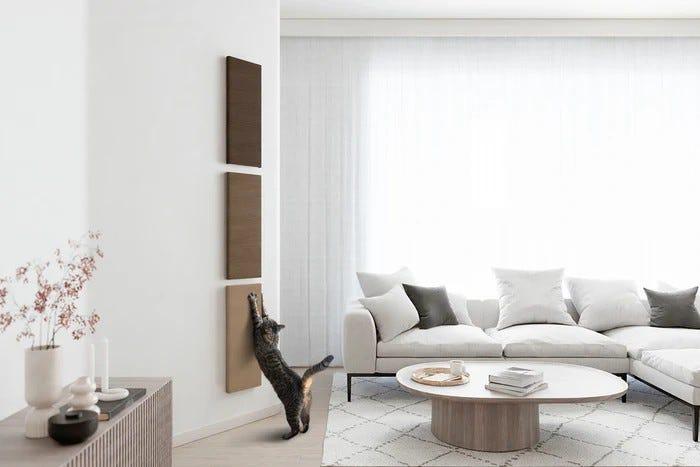 canvas wall cat scratcher