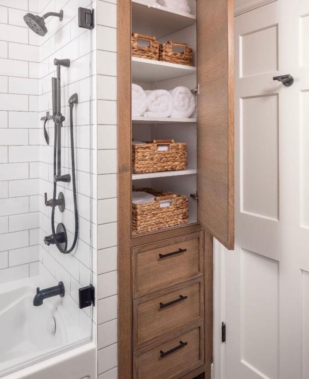 bathroom concealed storage for pet essentials