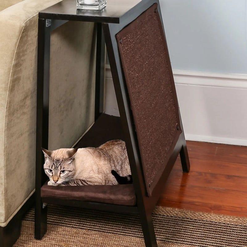 cat scratcher bed and furniture combo