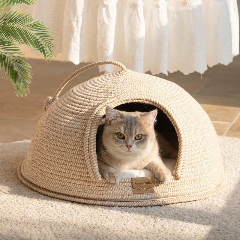boho cat bed