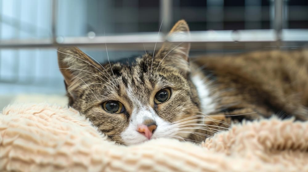 sick cat needing to see the vet