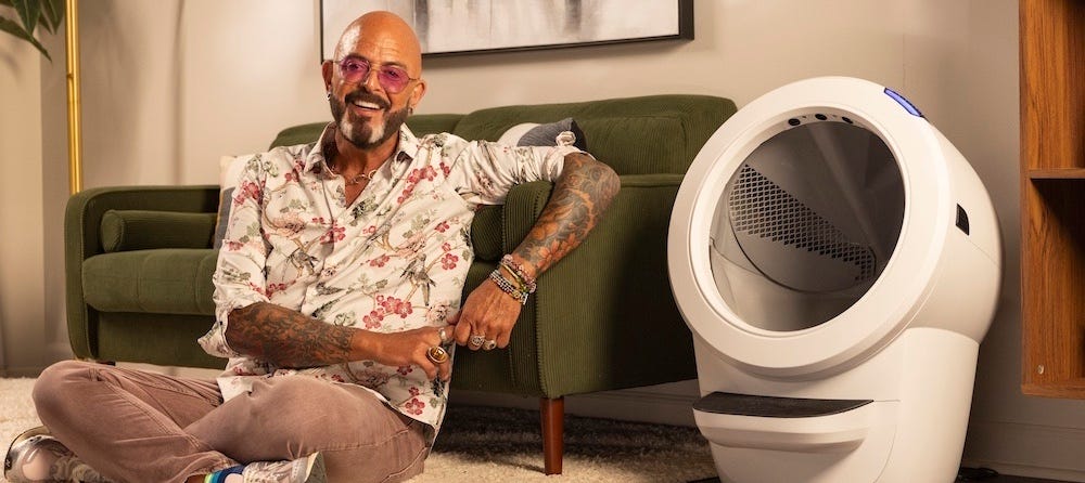 Jackson Galaxy with Litter-Robot automatic litter box