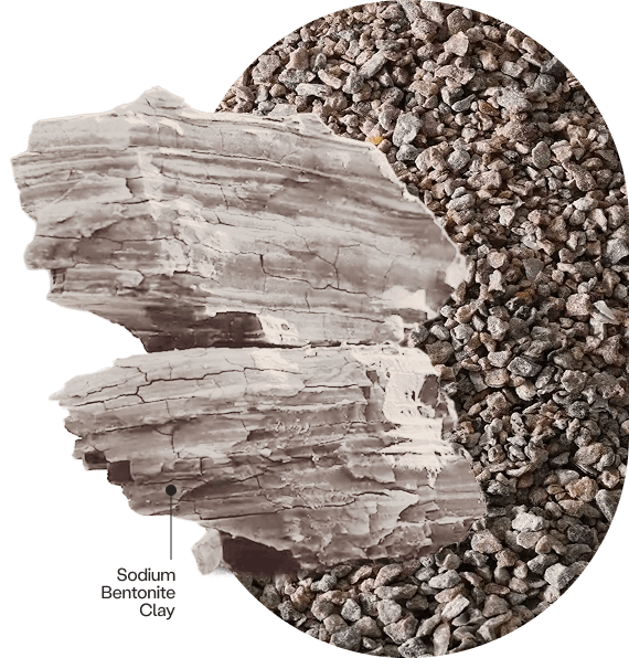 sun-dried sodium bentonite clay cat litter