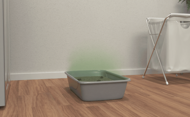 OdorTrap on litter box animation