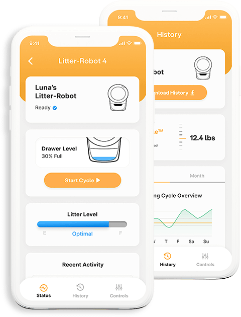 Litter-Robot app insights into cat litter box usage