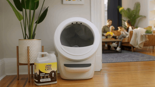 Litter-Robot self cleaning litter box automatic sifting with Tidy Cats litter