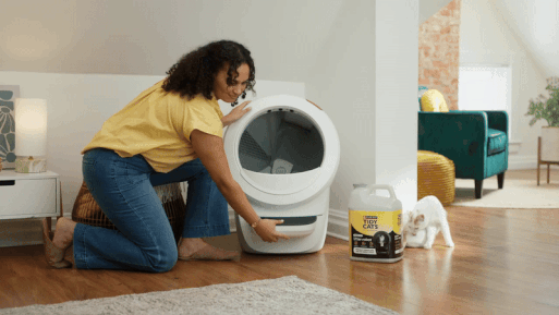 Reduced litter box odors with Tidy Cats litter in Litter-Robot