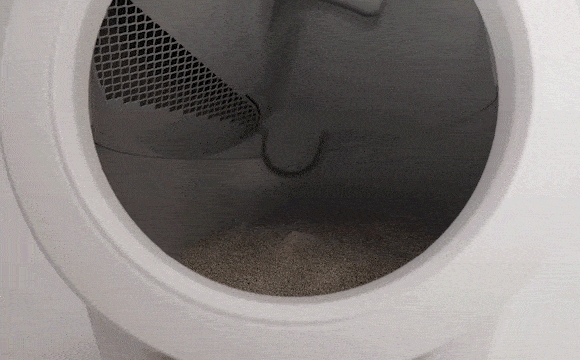 Litter-Robot 4 mid-cycle.