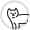 Cartoon icon of cat