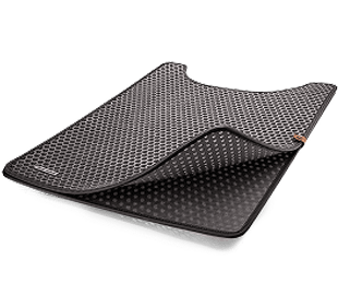 Black litter trap mat