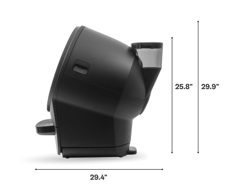 Litter-Robot 5 with LitterHopper side tech specs