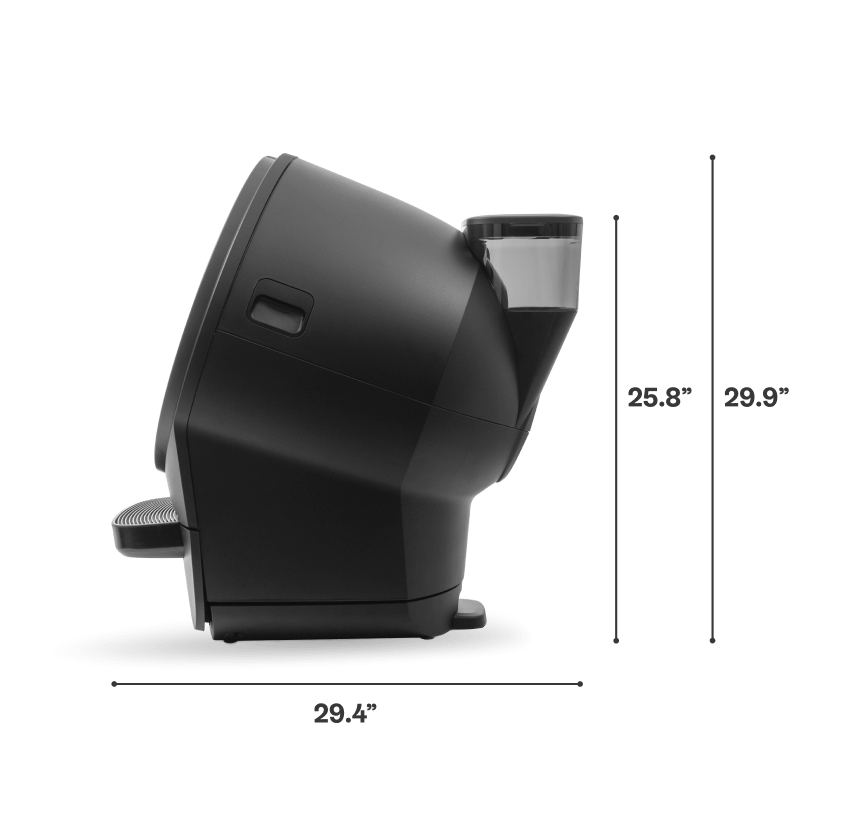 Litter-Robot 5 with LitterHopper dimensions