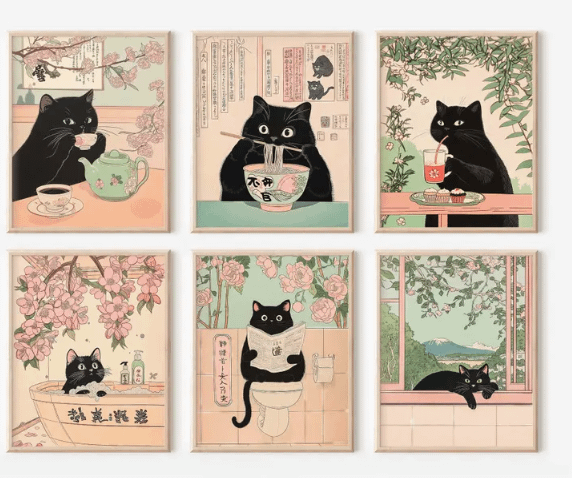 cat wall art best gifts for cat lovers