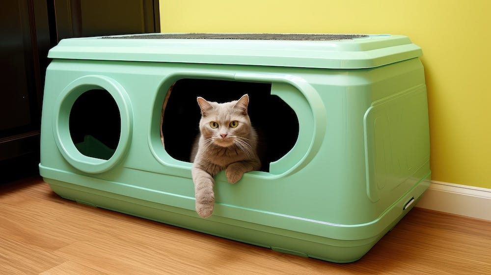 diy litter box storage bin