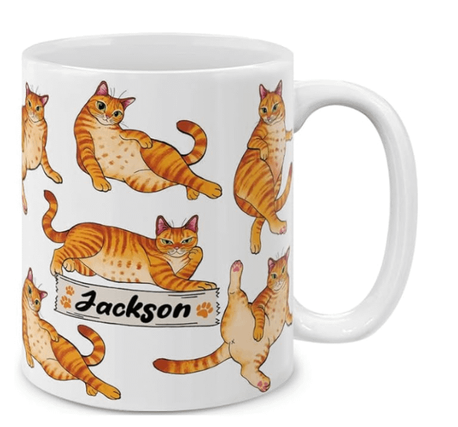 personalized cat mug