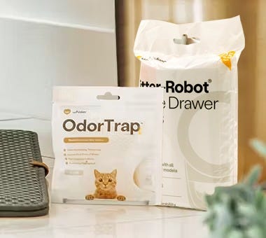 OdorTrap Packs with roll of waste drawer liners