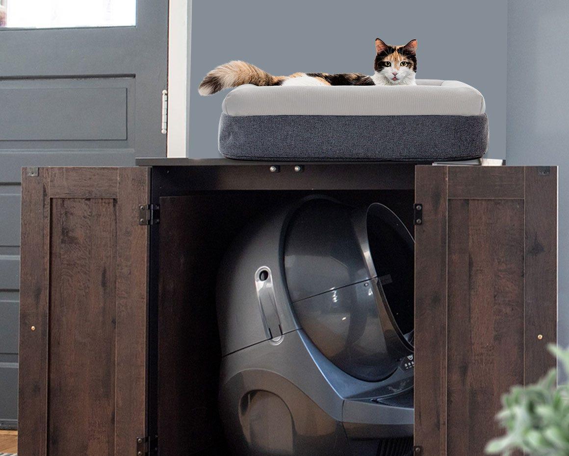 Litter Robot 3 Connect Cabinet Hutch Bundle