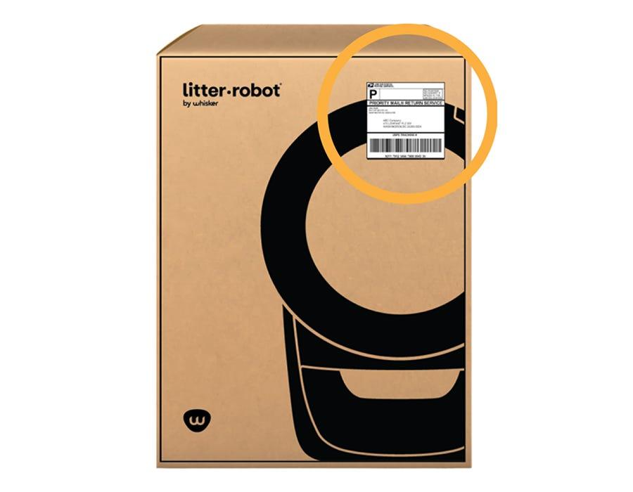 Litter-Robot cardboard box