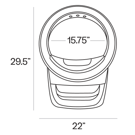 Litter-Robot 4 Dimensions